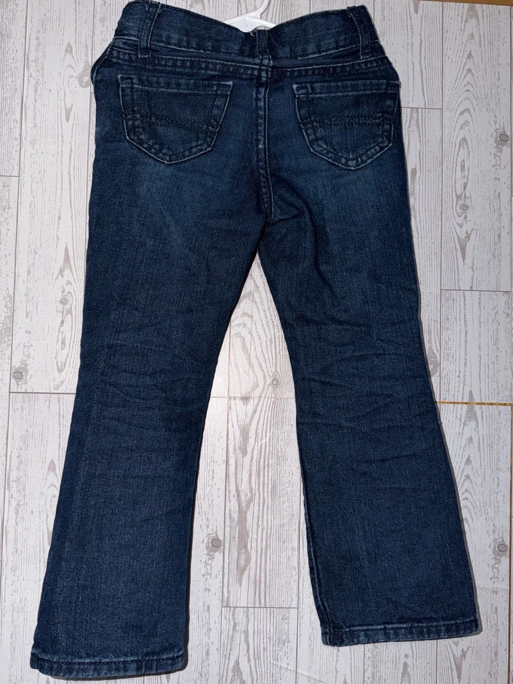 The Children's Place Dark Blue Kids Boot Cut Semi-Évasé Jeans